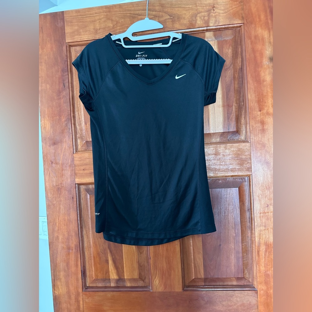 Nike Black Fitted Short Sleeve Tee